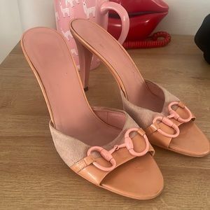 Pink Guccis heels